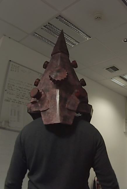 Pyramid Head. Rear View with Side and Rear Bolts