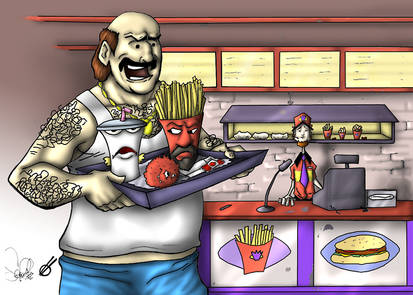 Aqua Teen Value Meal - Colored