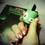 Invader Zim PAK Nail Design