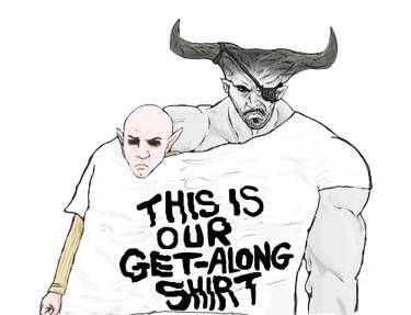 This Is Our Get-Along Shirt- Solas and Iron Bull