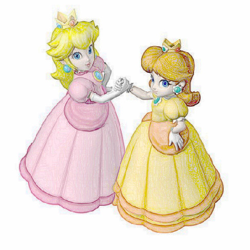 Peach and Daisy