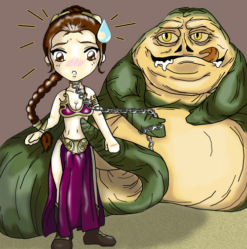 Chibi Leia And Jabba By Whithersoever On DeviantArt.