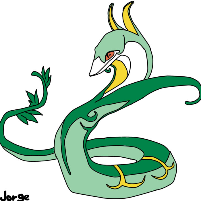 Serperior in color