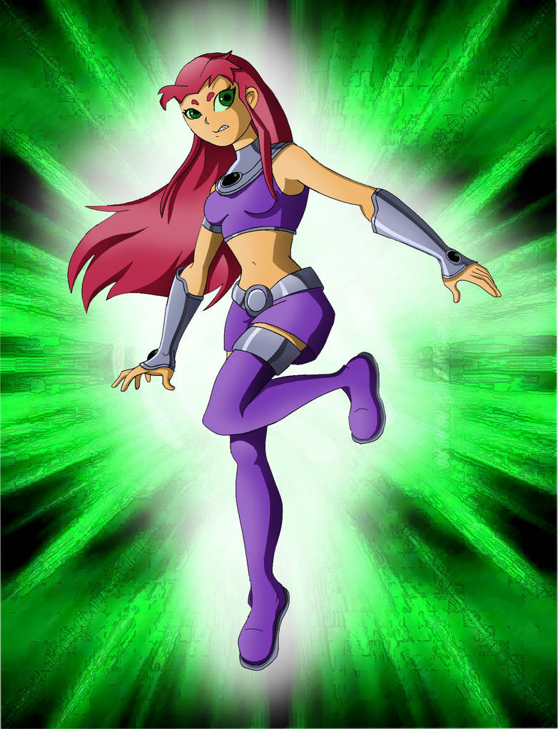 starfire sketch colour by Lizalot on DeviantArt