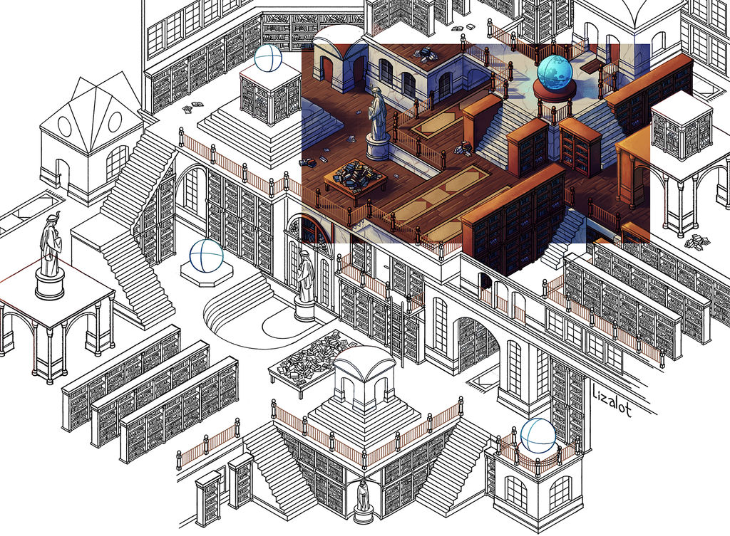 Isometric Map by Lizalot on DeviantArt