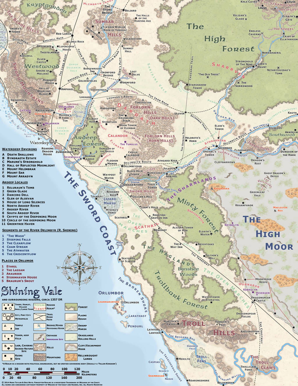 Daggerford region by Markustay