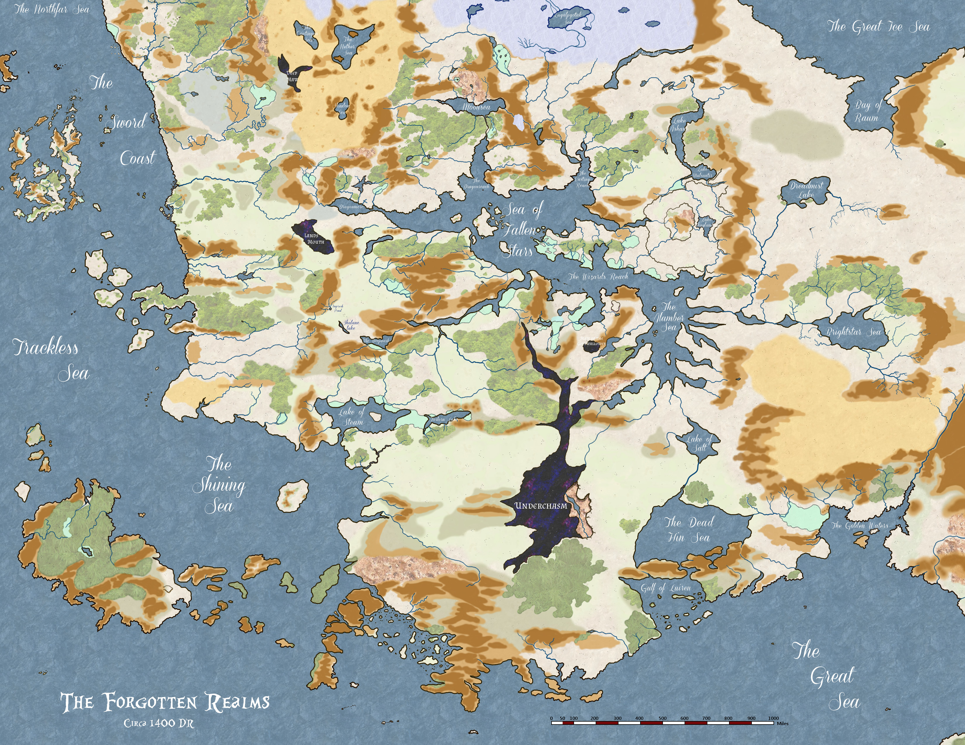 Map Of Faerun United Airlines And Travelling.