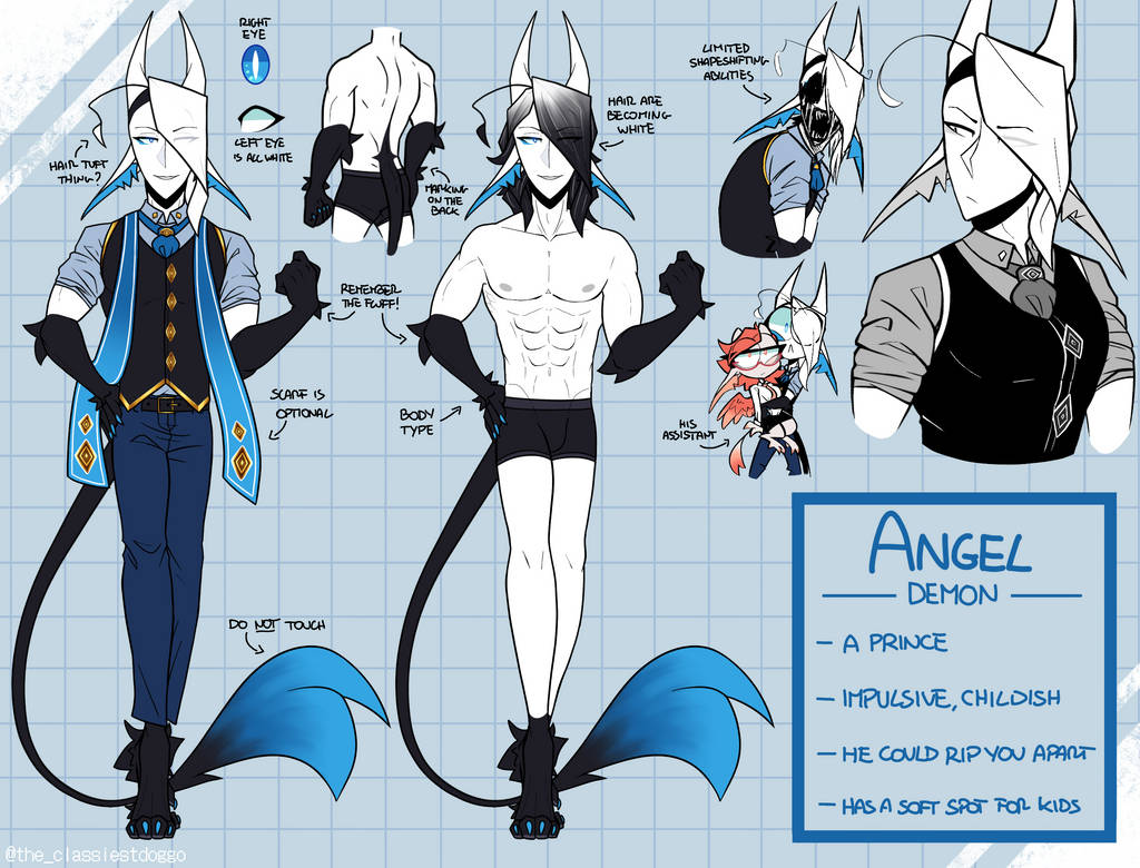 Angel ref sheet by Chaosfetti on DeviantArt