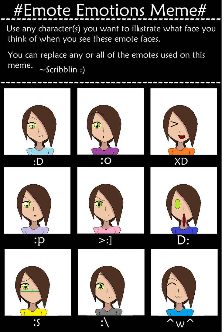 Emotion Meme by Nekoinaima on DeviantArt