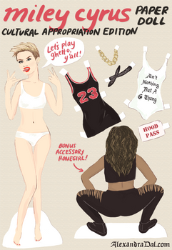 Miley Cyrus Cultural Appropriation Paper Doll