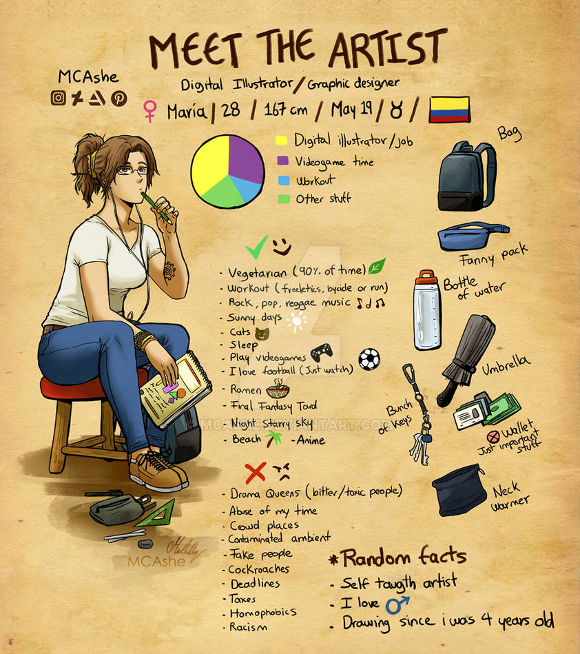 Meet the artist by MCAshe on DeviantArt