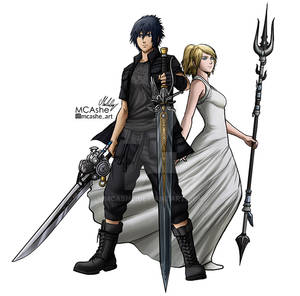 Noctis and Luna fanart