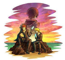 Sea salt ice cream KH Axel, Roxas and Xion