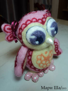 Pink small owl 4