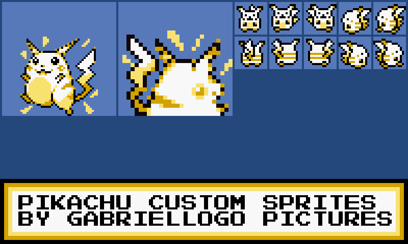 Pikachu Custom Sprites by Gabriellogo on DeviantArt