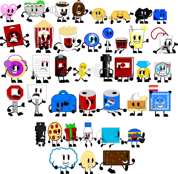 My Object OCs' new designs and poses by Drewthethomasfan on DeviantArt