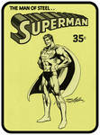 1976 Neal Adams Superman Comics Poster Design
