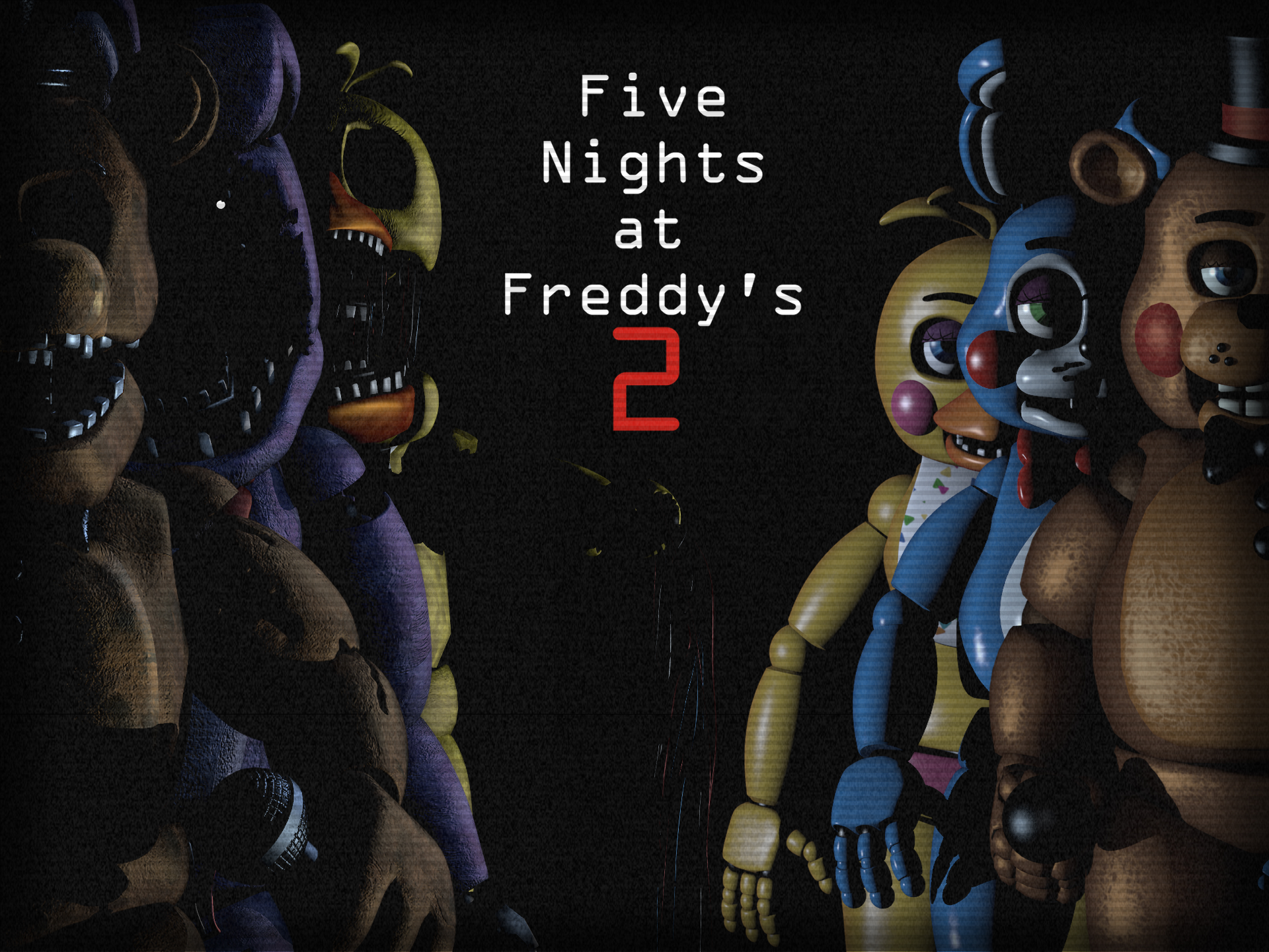 Five Nights at Freddy's 2 Desktop Background by