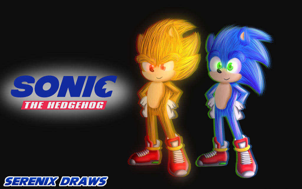 sonic the hedgehog, super sonic, and super sonic 2 (sonic and 1 more) drawn  by deaddark_xxiii