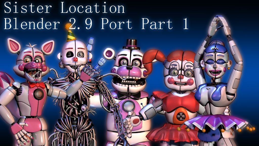 Sister Location Animatronic Heights (models by me) : r