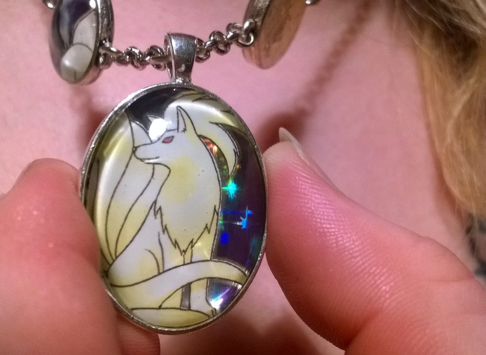 holographic Ninetails necklace