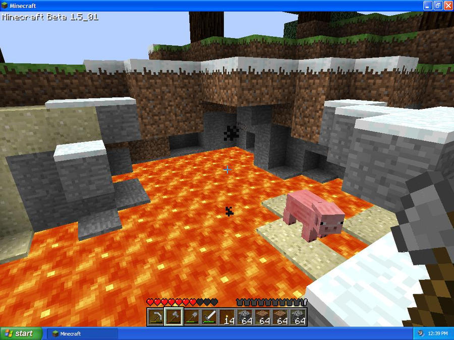 MineCraft: Lava pool by Brawl629 on DeviantArt