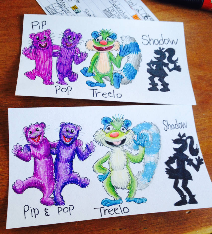 Pip and Pop, Treelo, and Shadow by wilduda on DeviantArt