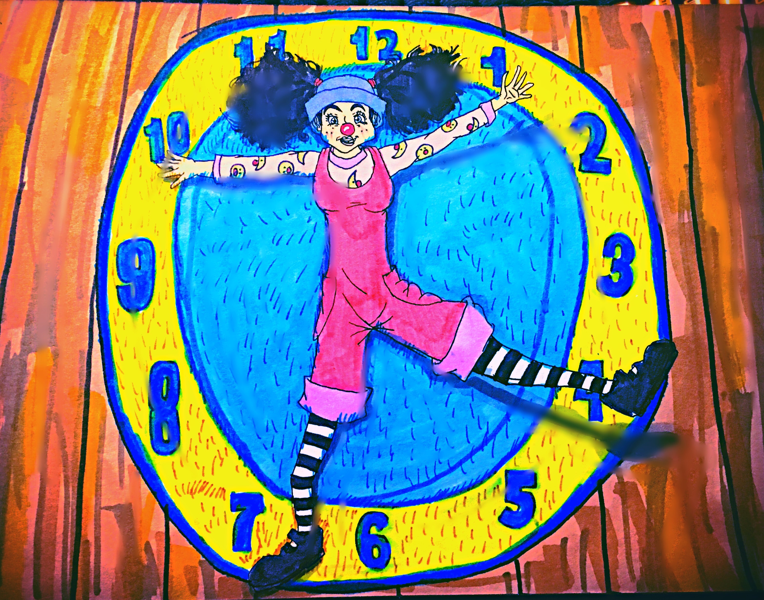 Loonettes clock rug stretch by wilduda on DeviantArt