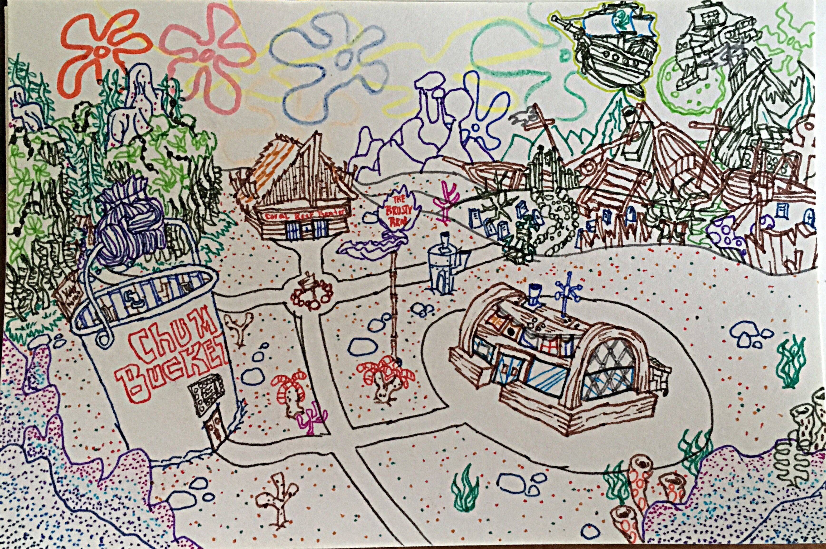 Spongegar Map Spongebob World Map