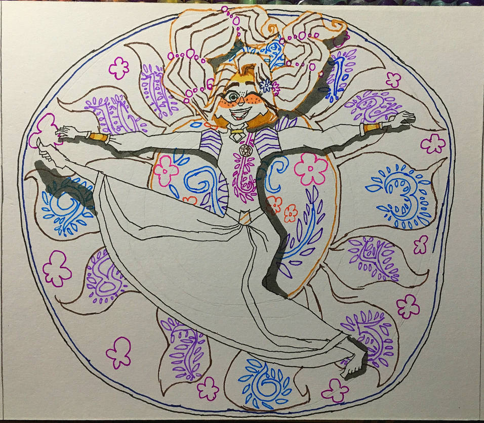 Rapunzels clock rug stretch (lineart) by wilduda on DeviantArt