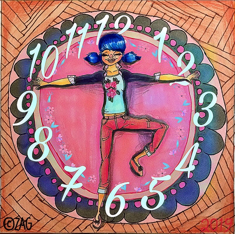 Girl On Clock Rug at Kathaleen Velasquez blog