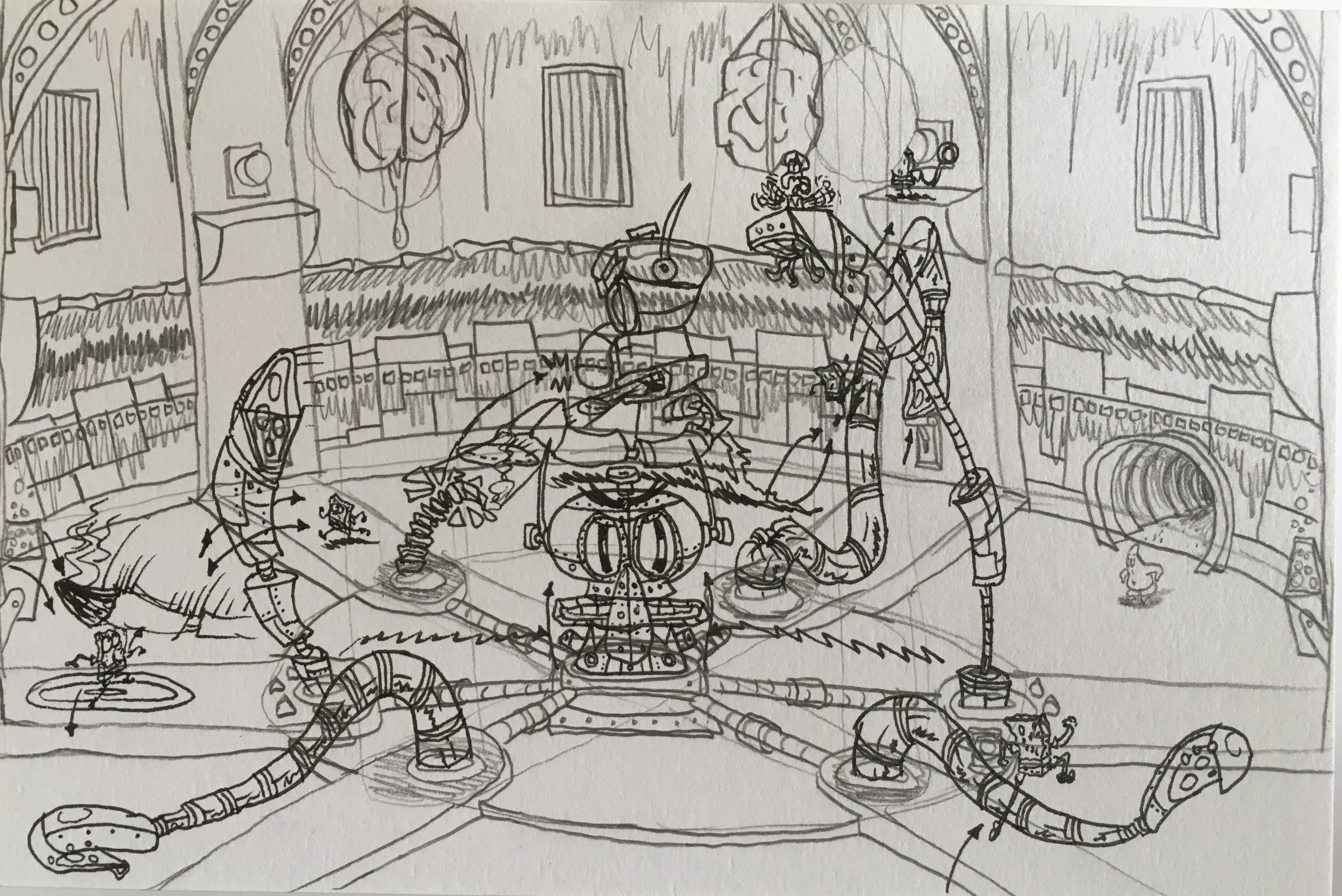 Robot Squidward boss battle Concept by wilduda on DeviantArt