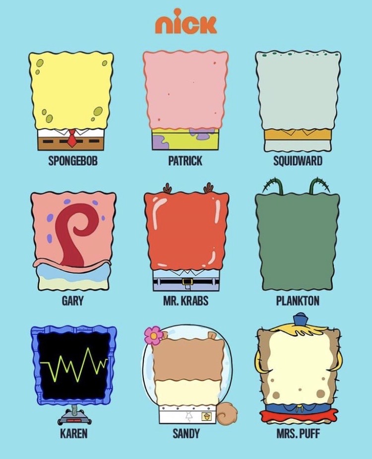 Spongebob Color Guide