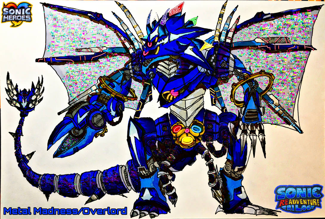 Metal Sonic+Neo form+ Overlord/madness form redesign by