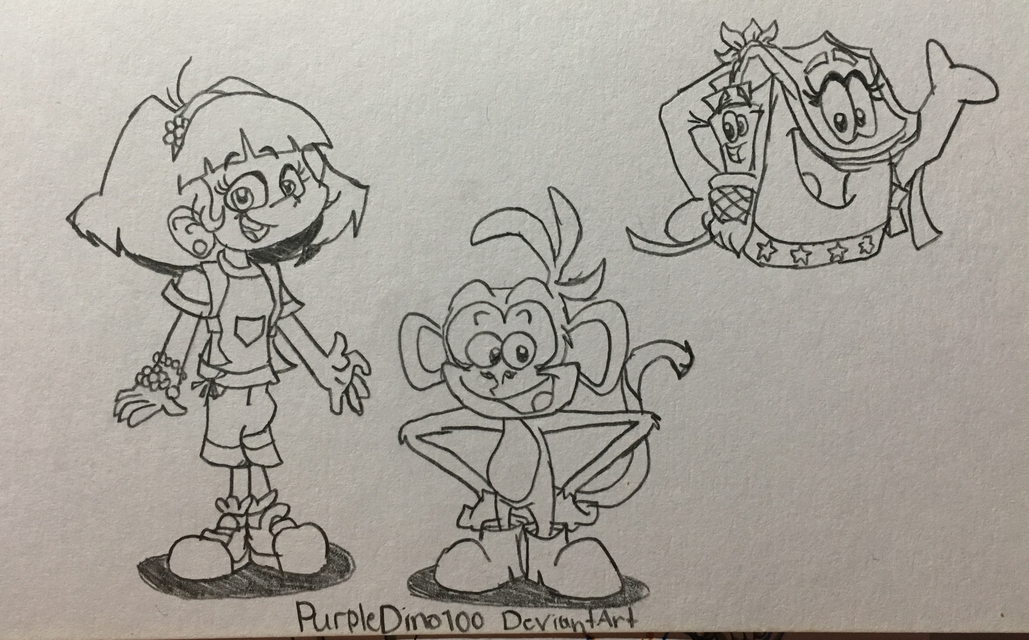 My inspired sketch from Purpledino100 by wilduda on DeviantArt