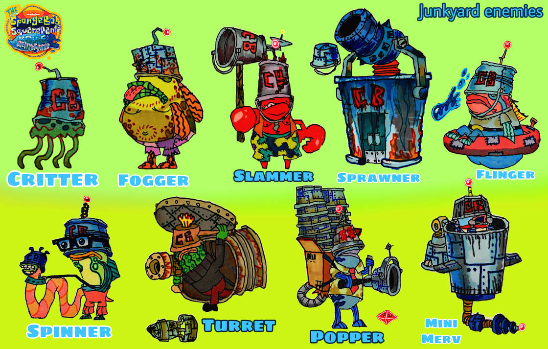 TSSM Rehydrated Junkyard enemies by wilduda on DeviantArt