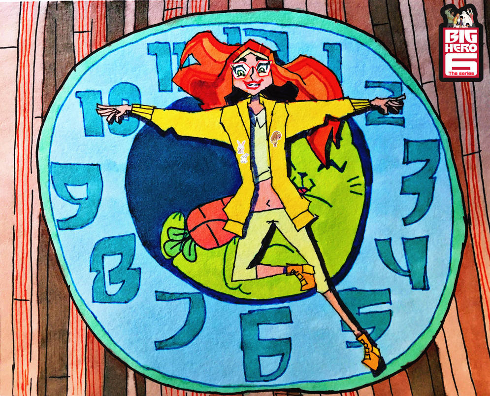 Honey Lemon's Clock rug stretch forever by wilduda on DeviantArt