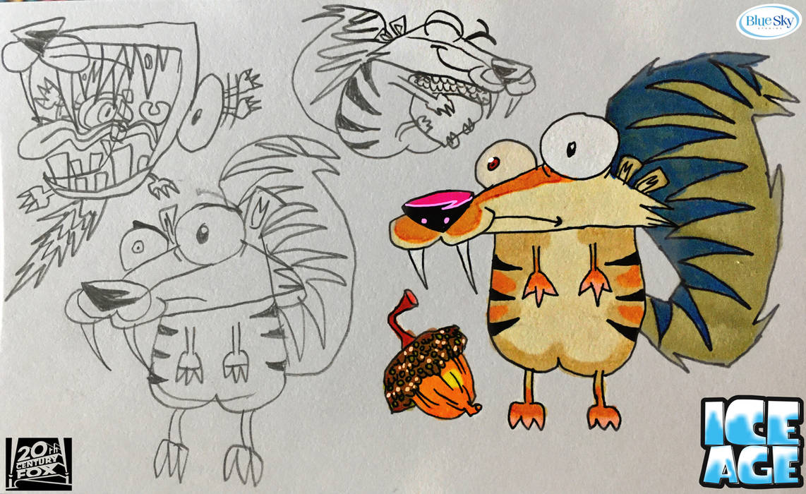 Ice Age: Scrat (John R. Dilworth style) by wilduda on DeviantArt