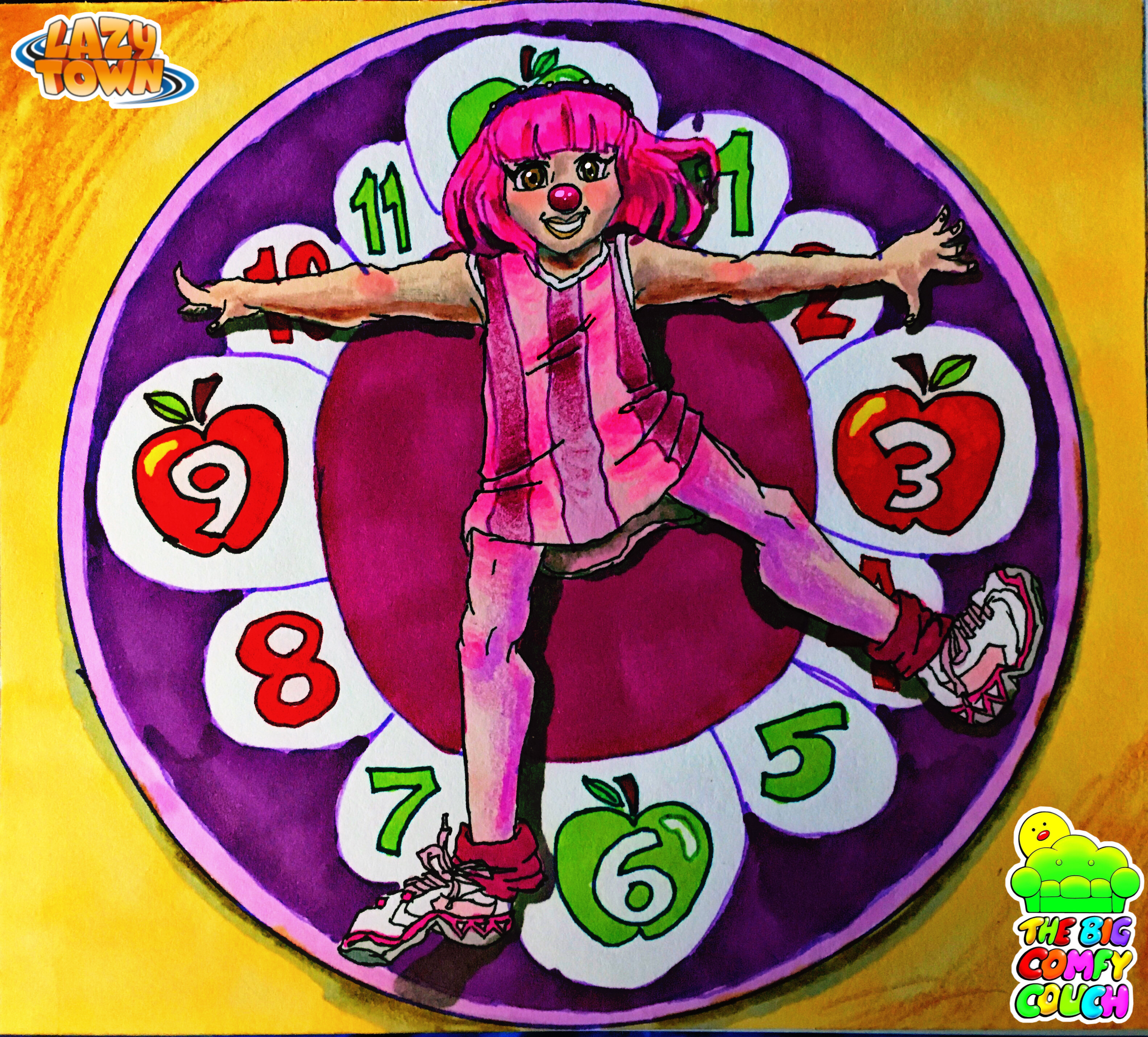 Stephanie's Clock rug stretch by wilduda on DeviantArt