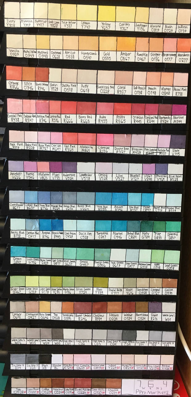 My complete Promarker collection by wilduda on DeviantArt