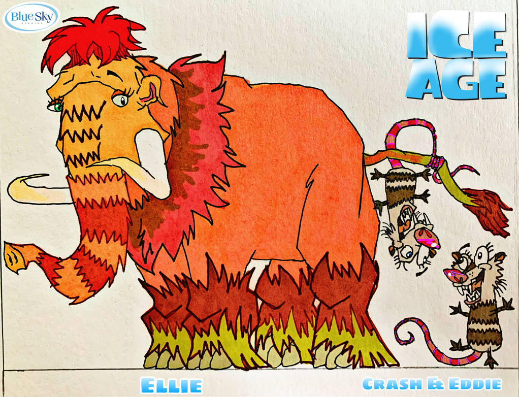 Ice Age: Ellie n Possums (John R. Dilworth style) by wilduda on DeviantArt