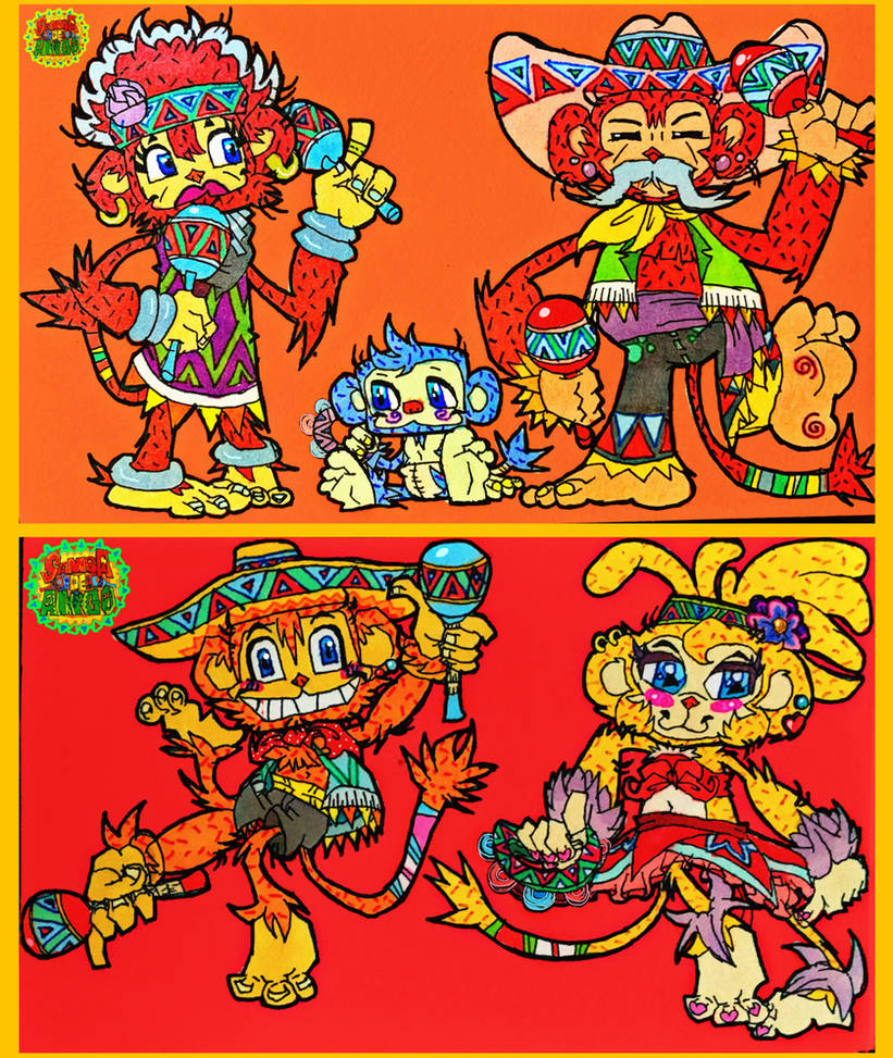 Samba De Familia of Monkeys by wilduda on DeviantArt