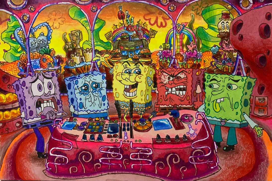 Sponge Rework Inside Sponge-out Redraw (colored) by wilduda on DeviantArt