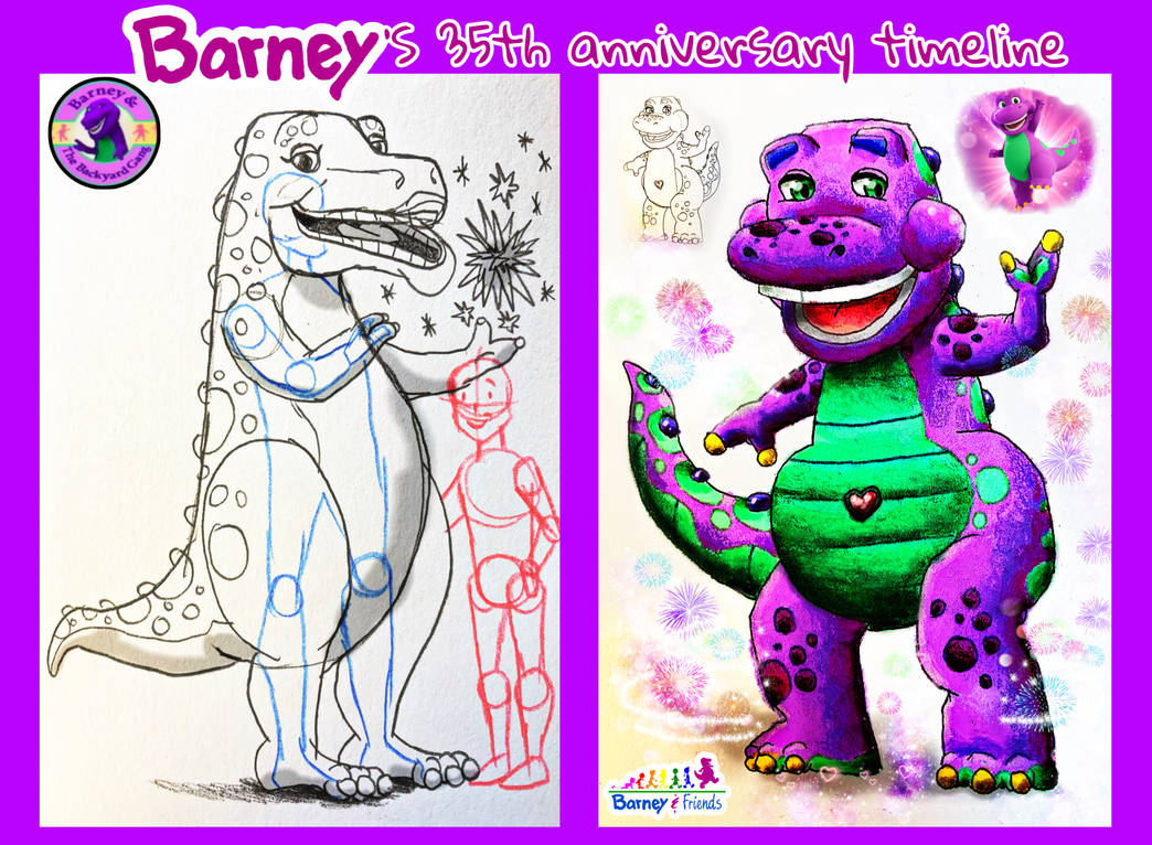 Barney 35th anniversary timeline by wilduda on DeviantArt