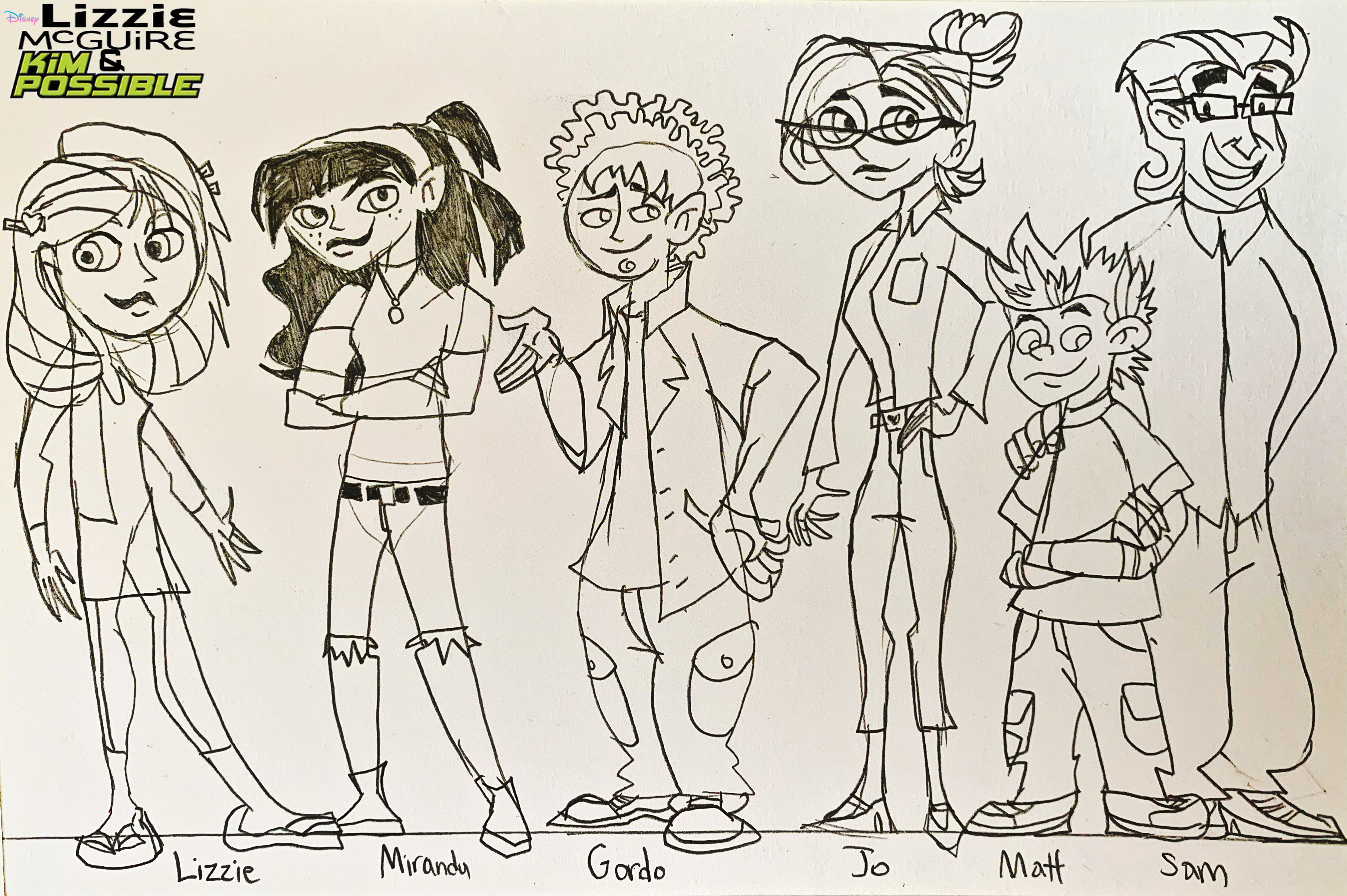Lizzie McGuire (Kim Possible style) sketch by wilduda on DeviantArt
