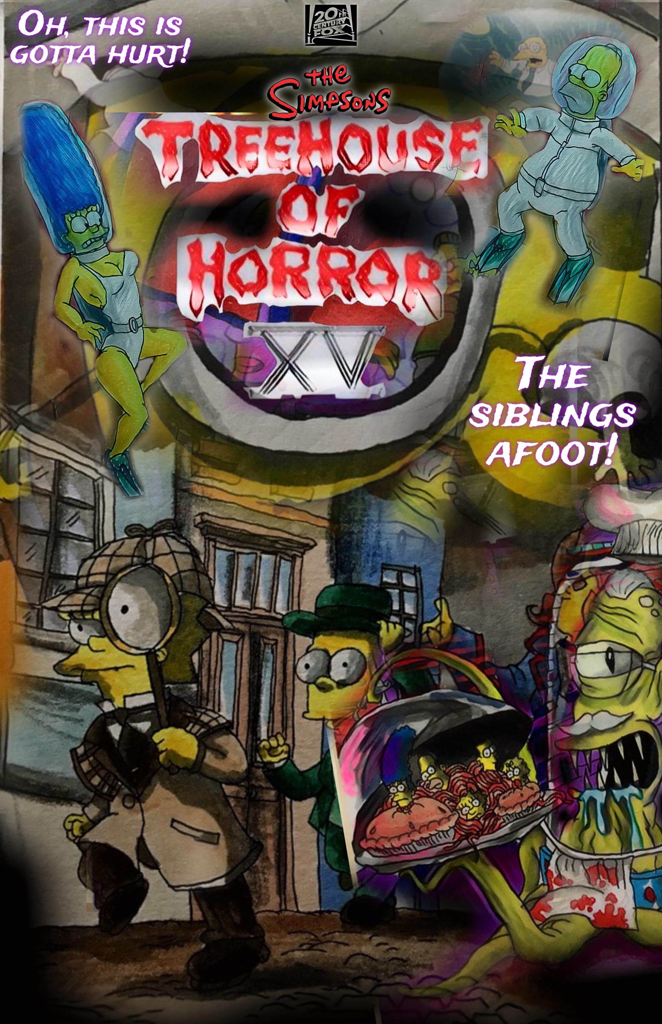 The Simpsons Treehouse of Horror XV (poster) by wilduda on DeviantArt