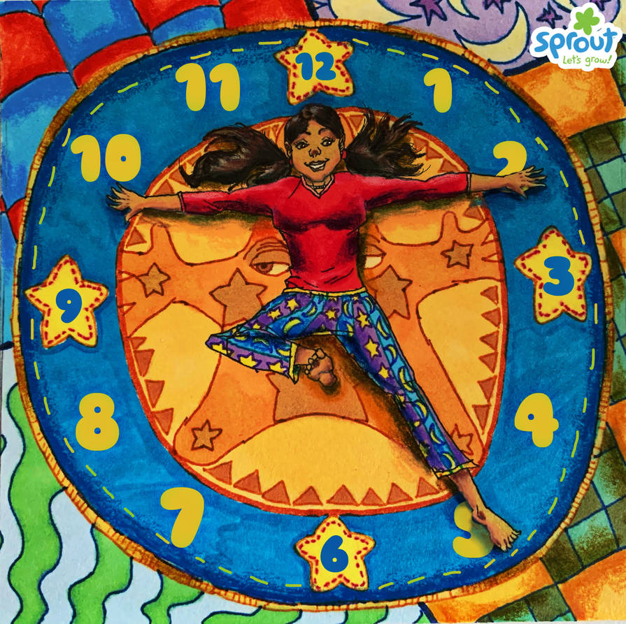 Girl On Clock Rug at Kathaleen Velasquez blog