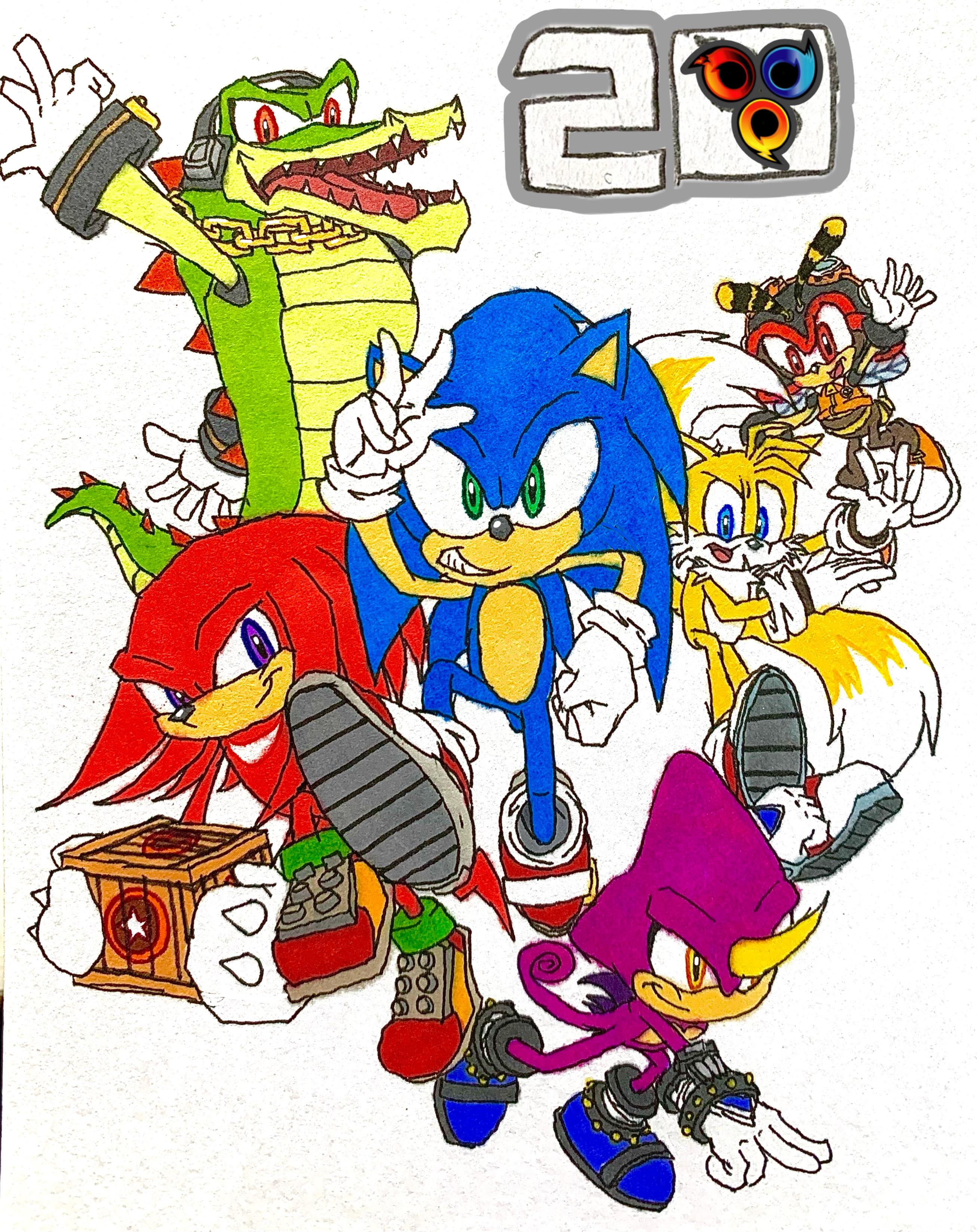 Sonic Heroes 20' (Colored) by wilduda on DeviantArt