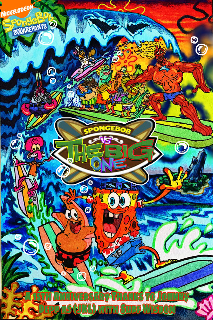 SpongeBob vs Big One 15th Anniversary Poster by wilduda on DeviantArt