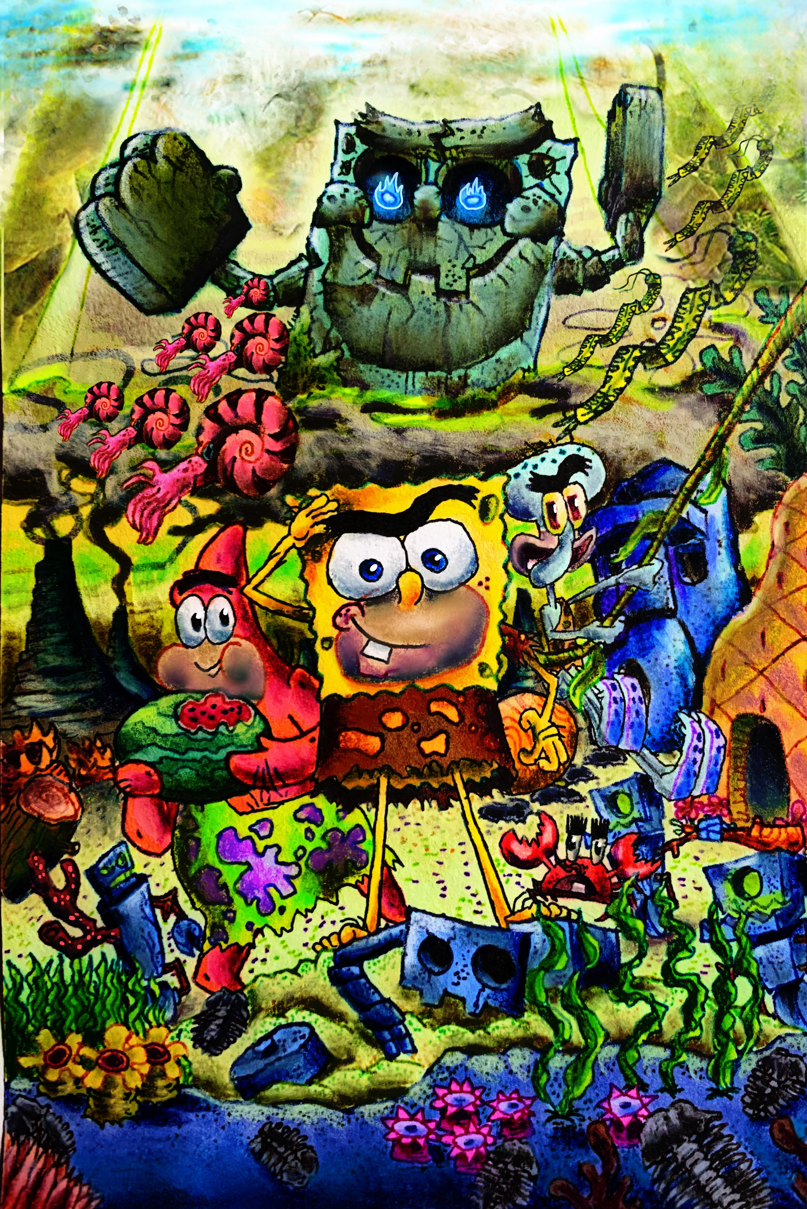 Bfbb Cover SpongeGar BFBB Rehydrated 'Poster' (completed) by wilduda on DeviantArt
